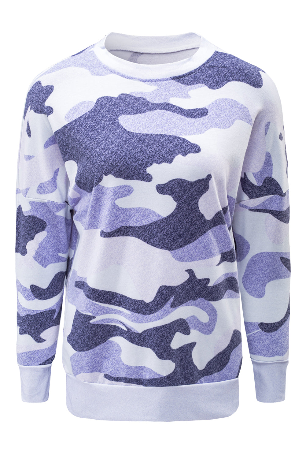 Digital Camo Print Sweatshirt | Blue