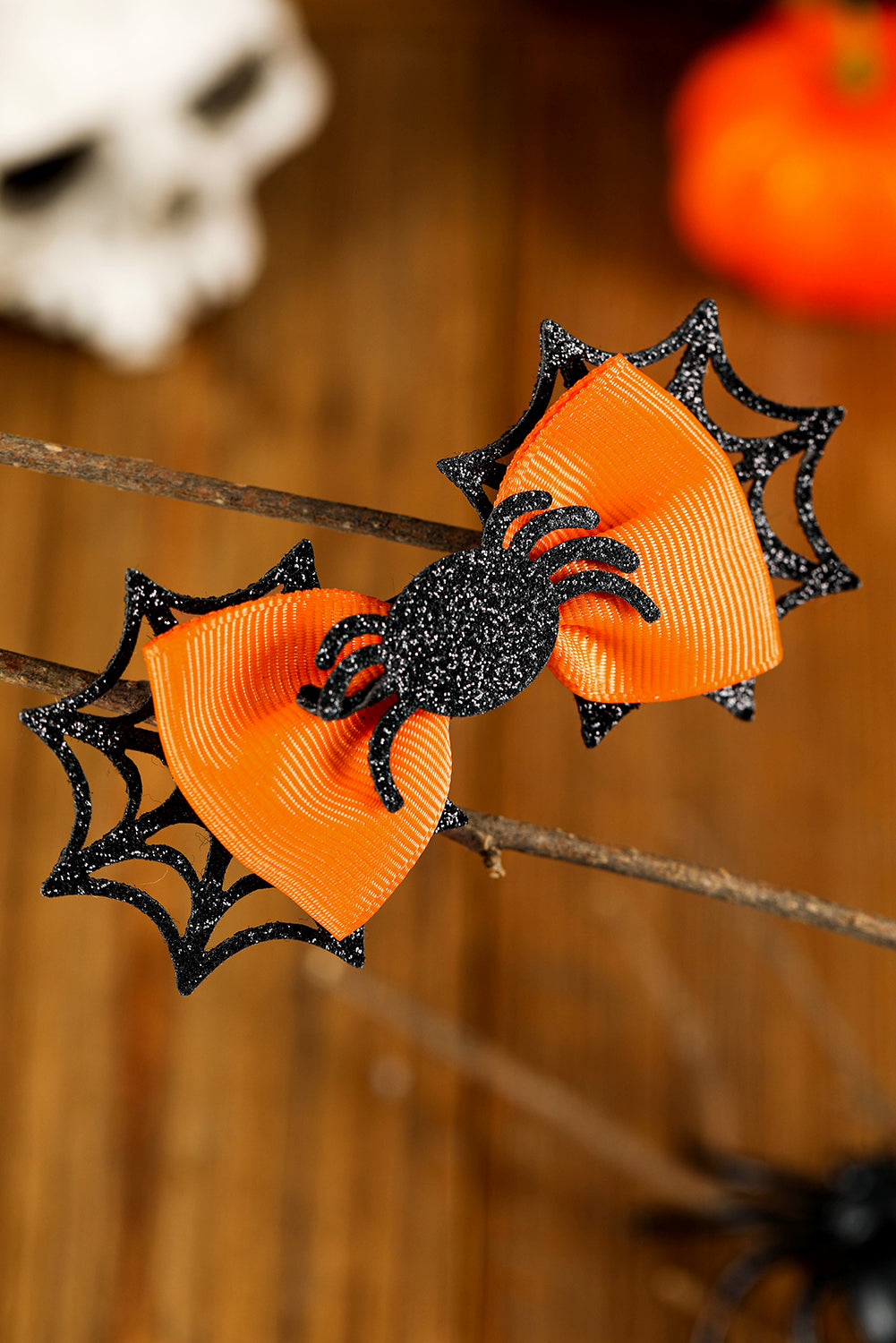 Spider Web Bowknot Halloween Hair Clip | Carrot