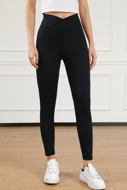 Arched Waist Seamless Active Leggings | Black