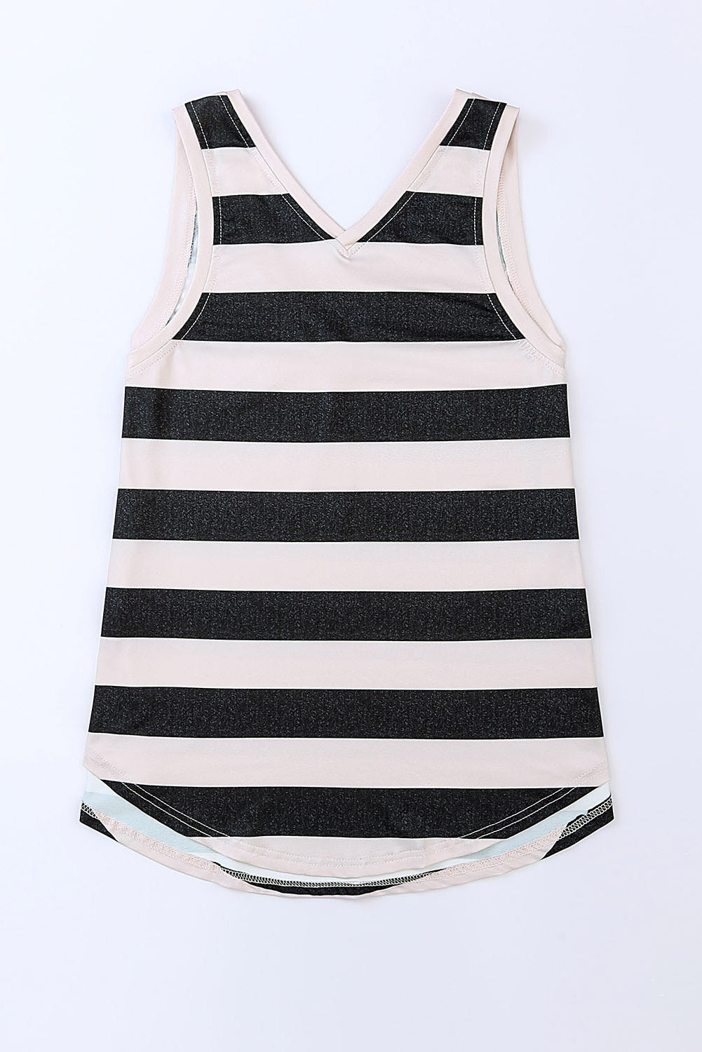 d V Neck Tank Top | Stripe