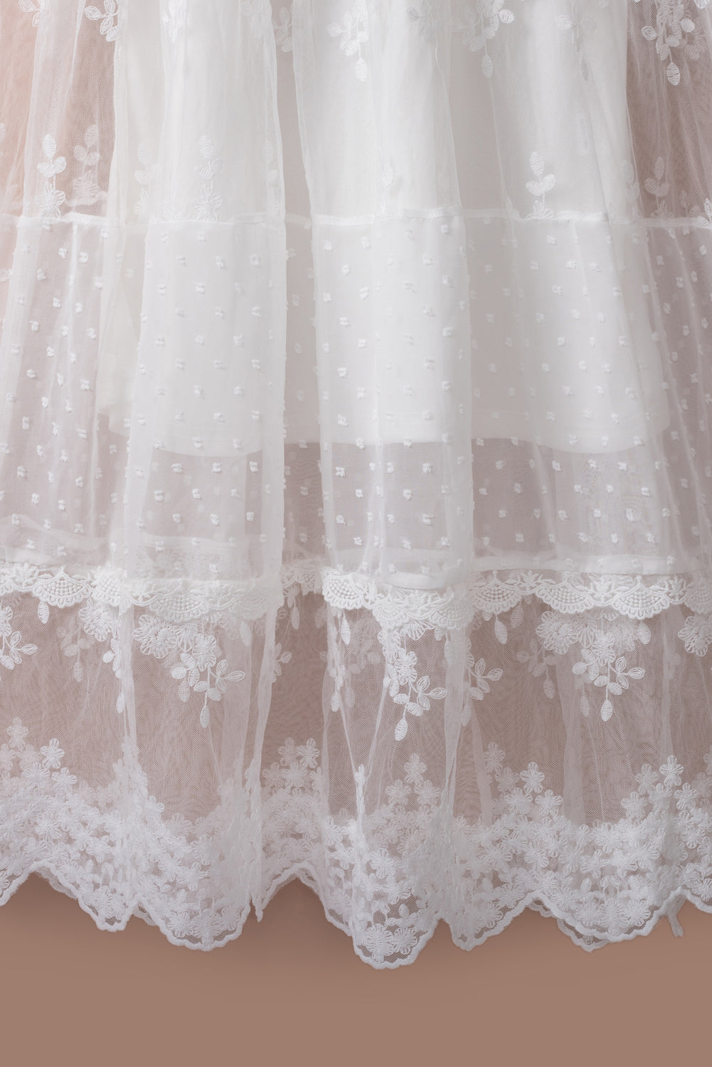 Luminous Dawn Lace Gown | White