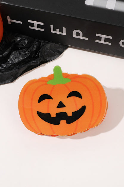 Halloween Pumpkin Face Hair Claw | Orange