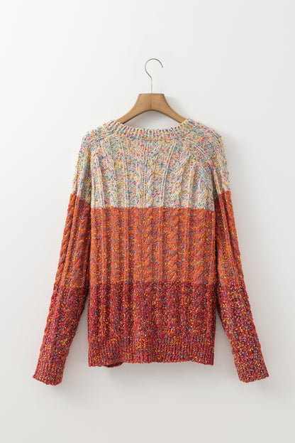 Colourful Confetti Wool Ball Knitted Sweater | Multicolour