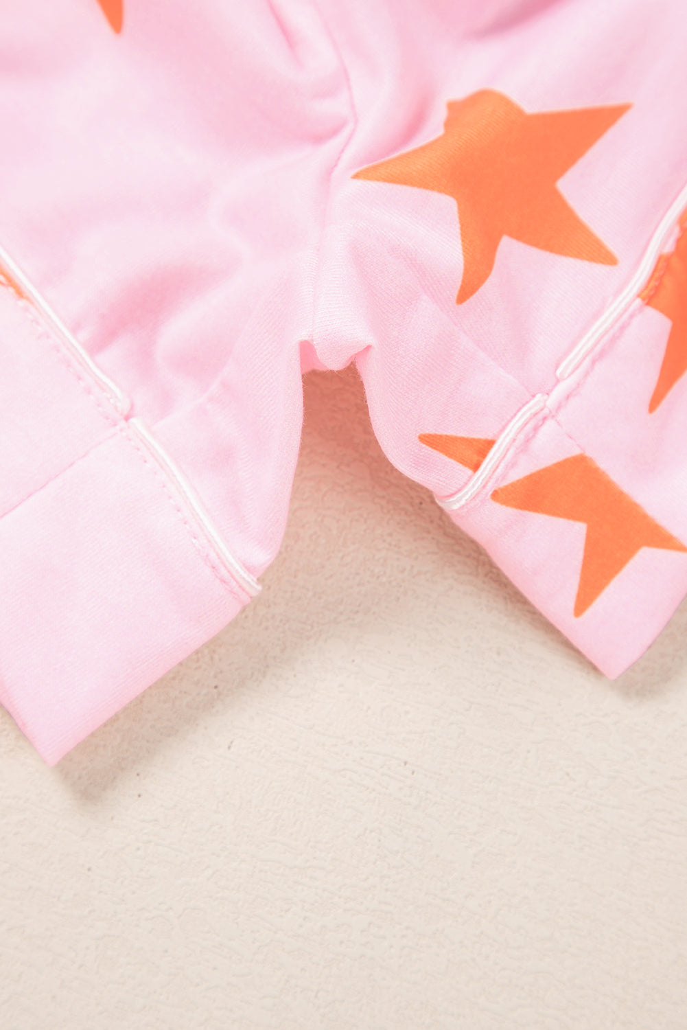 Stars Short Sleeve Shirt And Shorts Bamboo Pajama Set | Pink