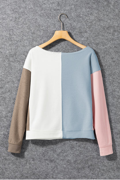 Colourblock Dolman Sleeve Sweatshirt | Multicolour