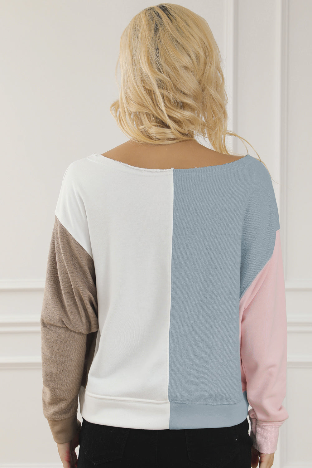 Colourblock Dolman Sleeve Sweatshirt | Multicolour