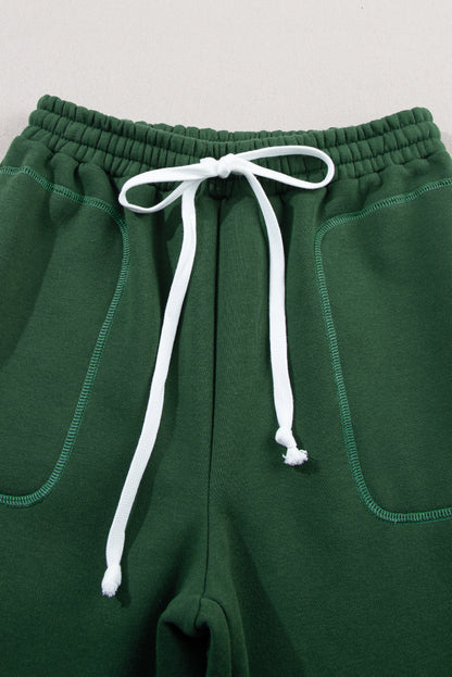 Drawstring Waist Casual Jogger Pants | Mist Green