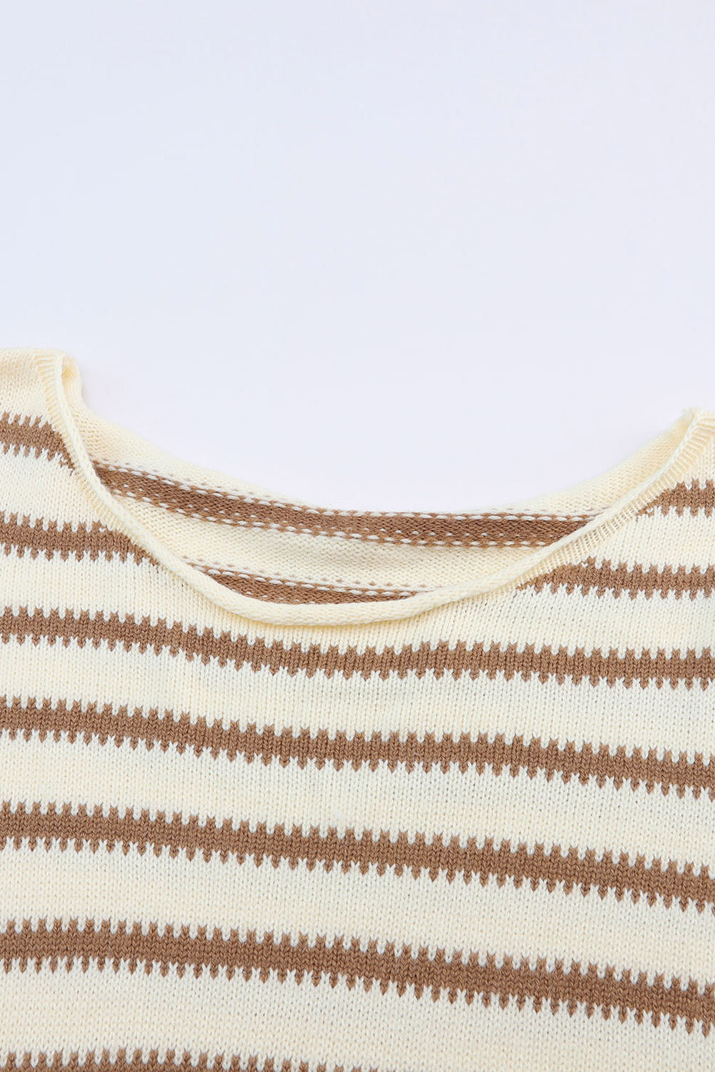 Striped Drop Shoulder Oversized Sweater | Yellow