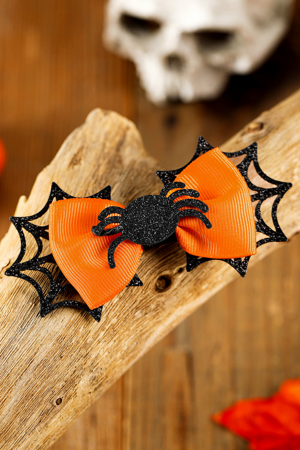 Spider Web Bowknot Halloween Hair Clip | Carrot