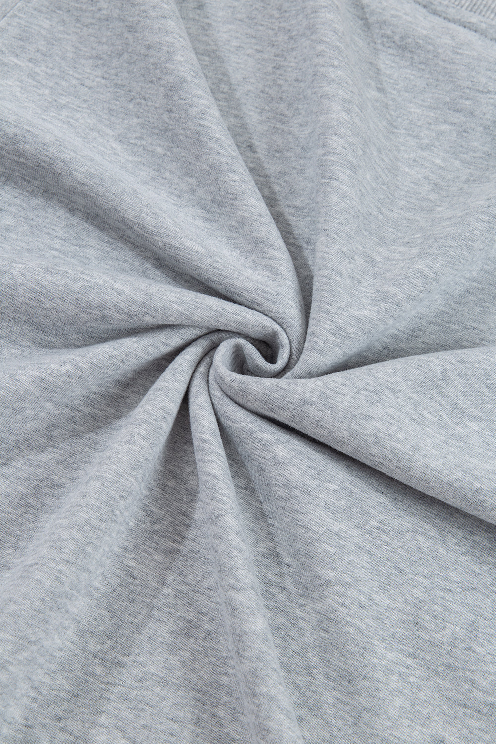 Plain Drop Shoulder Crewneck Pullover Sweatshirt | Light Grey