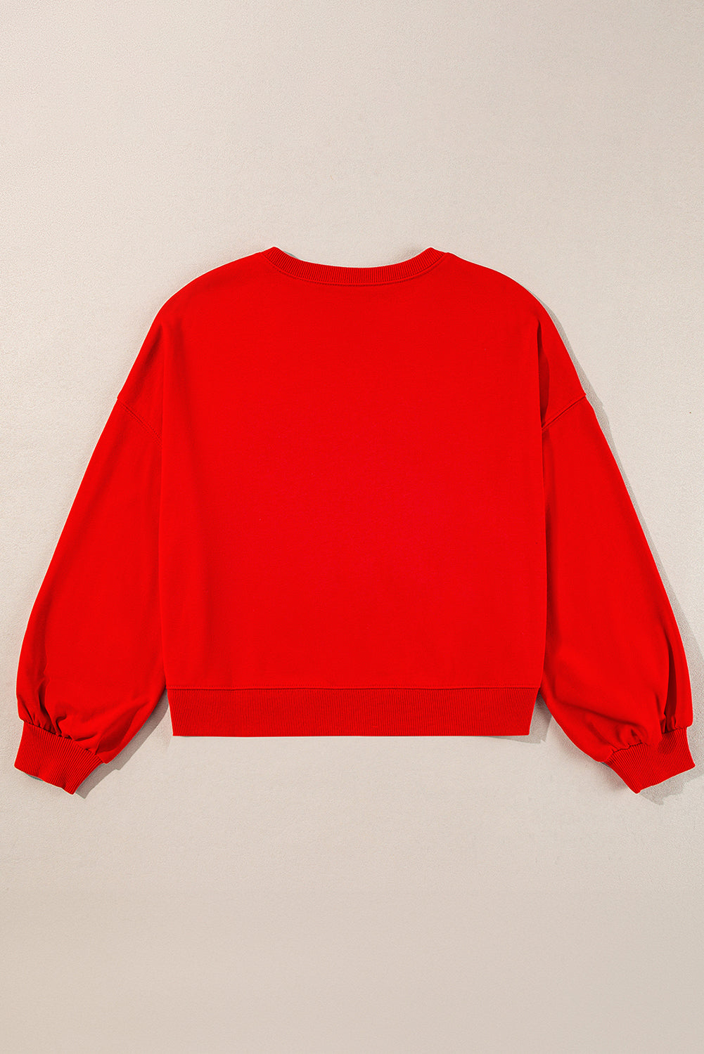 Touch Down Football Graphic Pullover Sweatshirt | Fiery Red