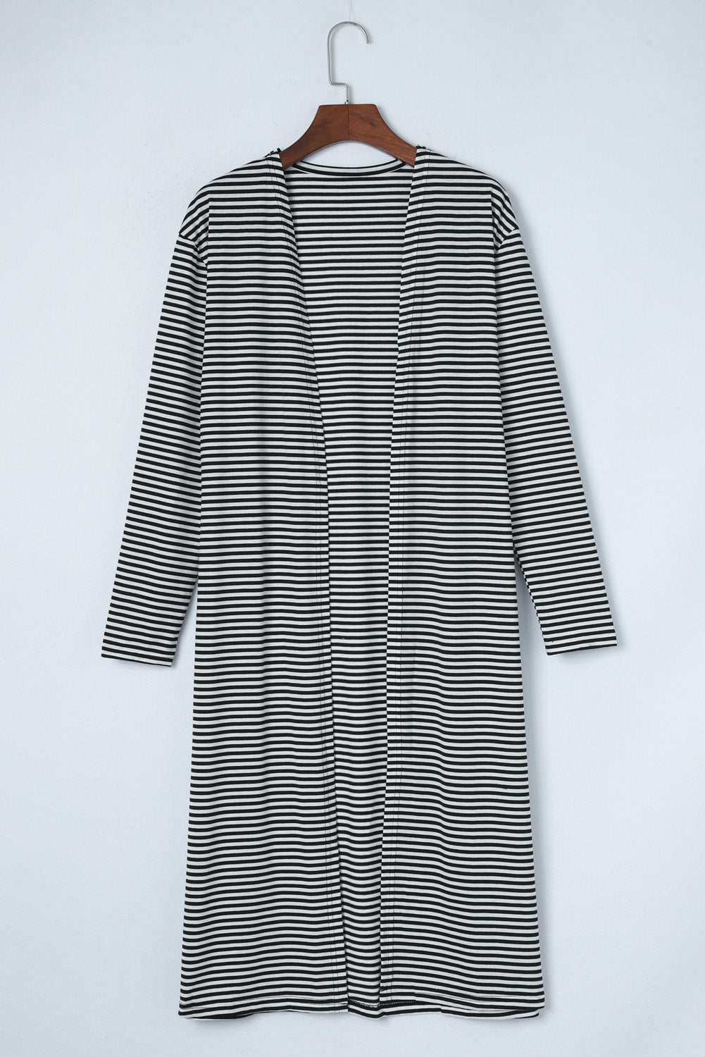 Open Front Long Cardigan | Stripe