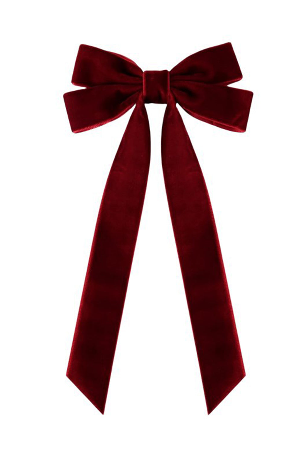 Velvet Bowknot Frenchy Girl Fashion Hair Clip | Red Sandalwood