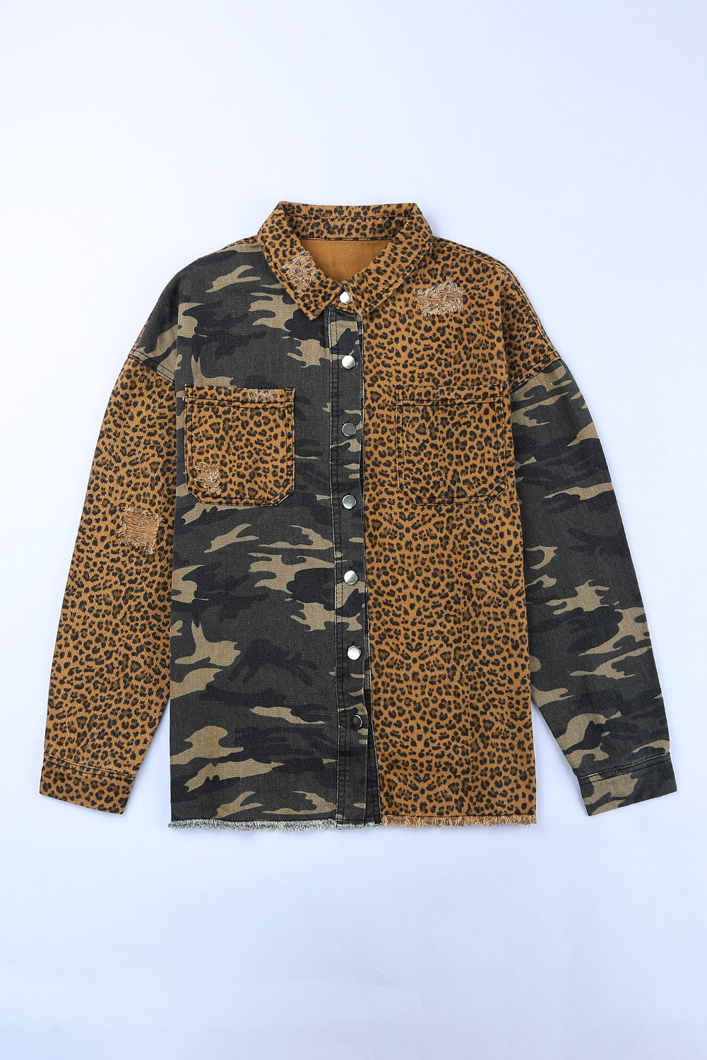 Camouflage Patchwork Jacket | Leopard