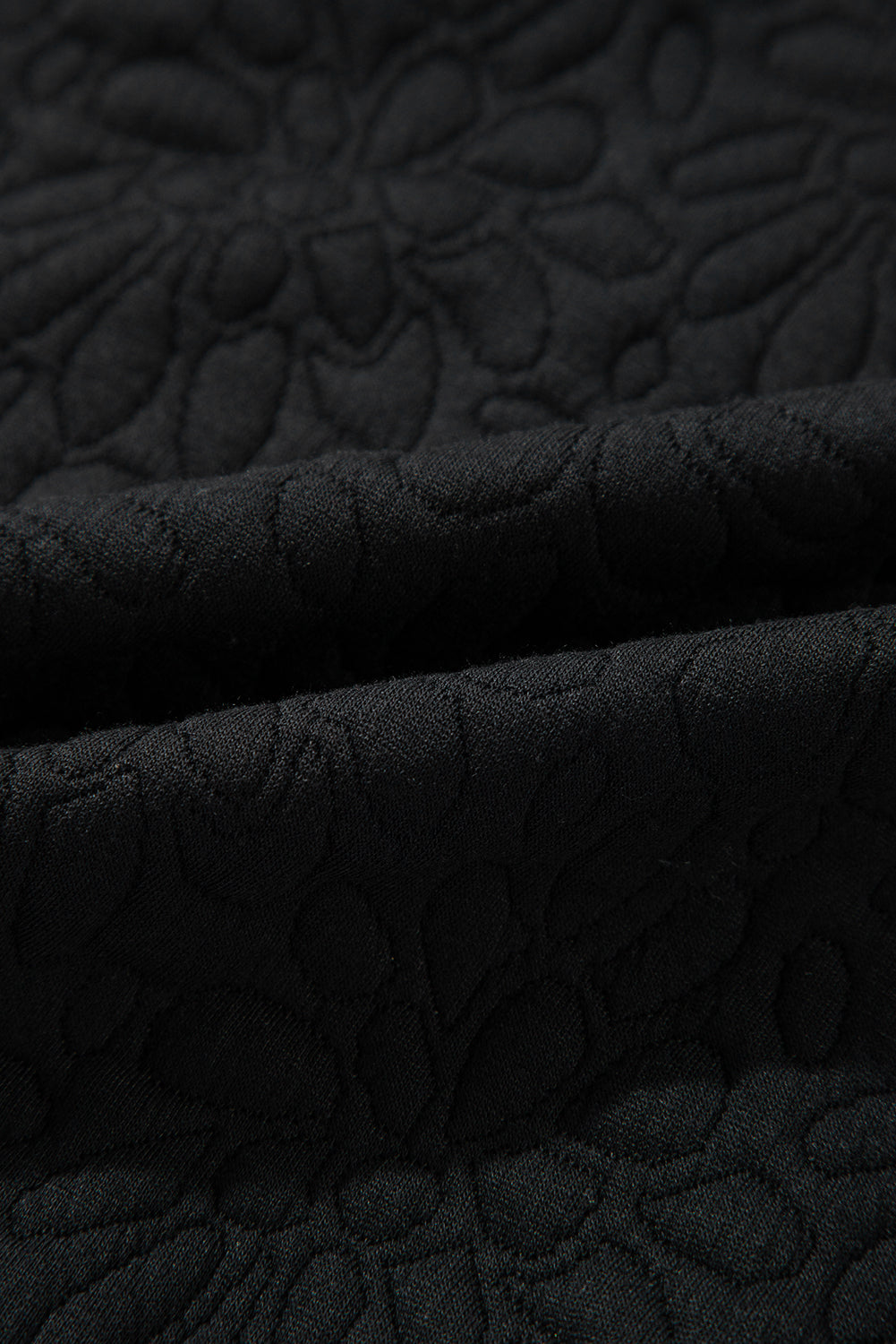 Floral Quilted Jacket | Black