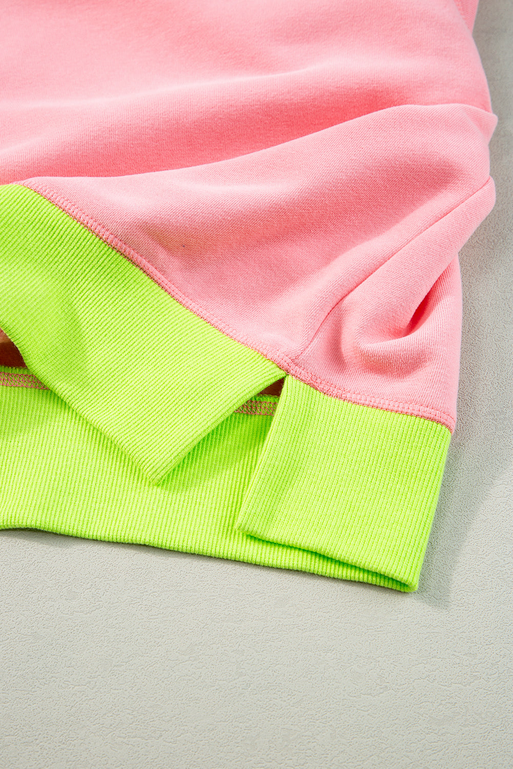 Colourblock Bubble Sleeve Sweatshirt | Pink