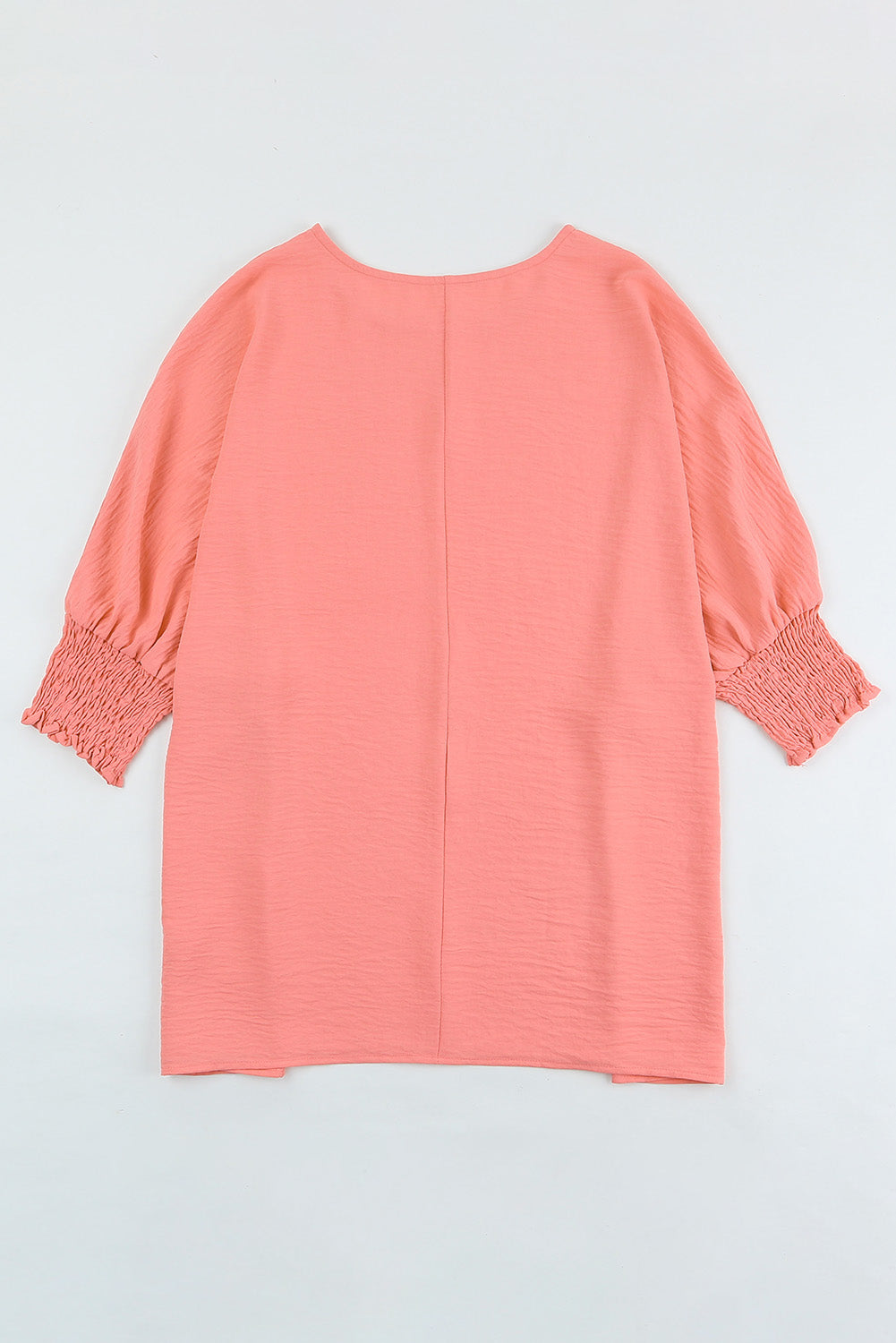 Smocked Wrist Shift Top | Pink