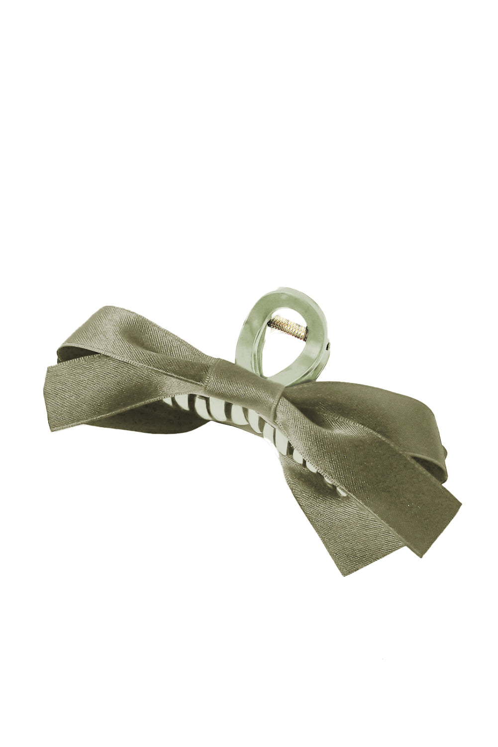 Bow Decor Large Hair Claw Clip | Mist Green