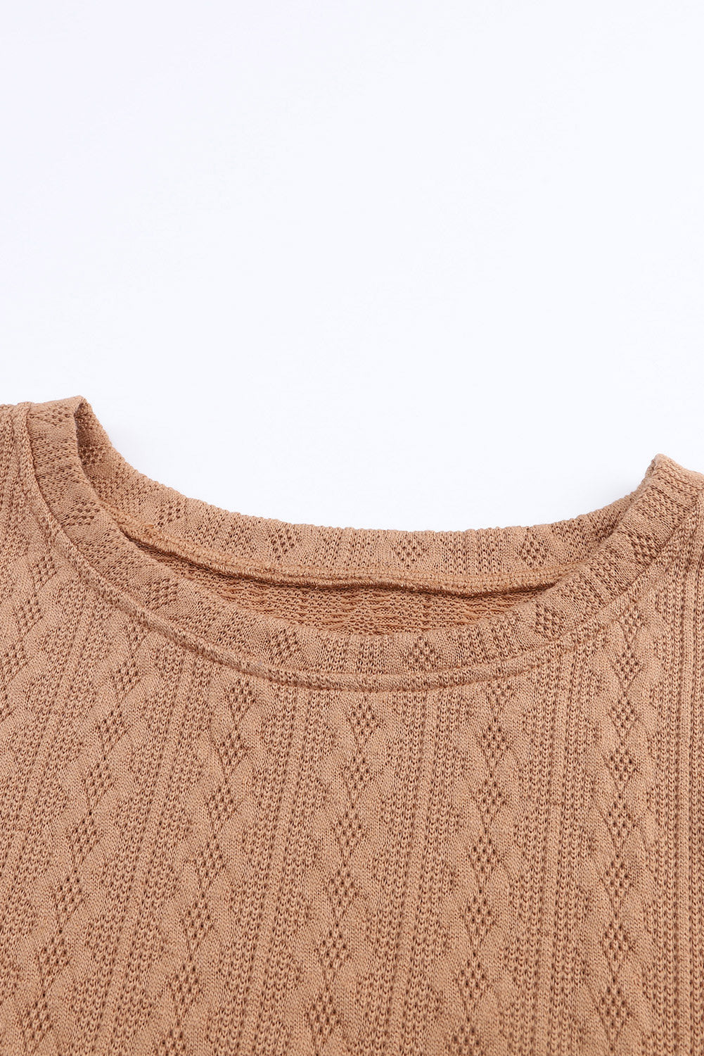 Subtle Cable Knit Plus Size Jumper | Khaki