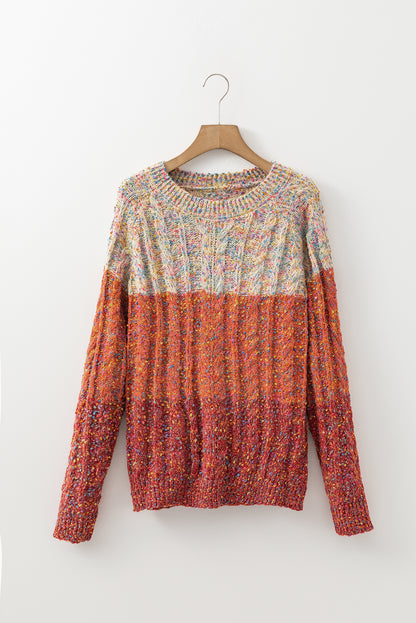 Colourful Confetti Wool Ball Knitted Sweater | Multicolour