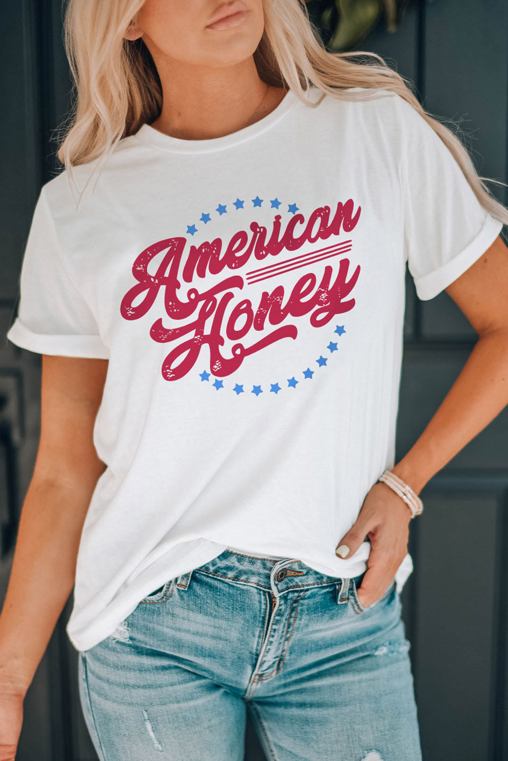 American Honey Graphic Tee | White