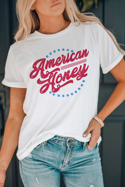 American Honey Graphic Tee | White