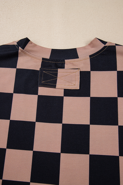 Checkmate Boyfriend Casual Tee | Light French Beige