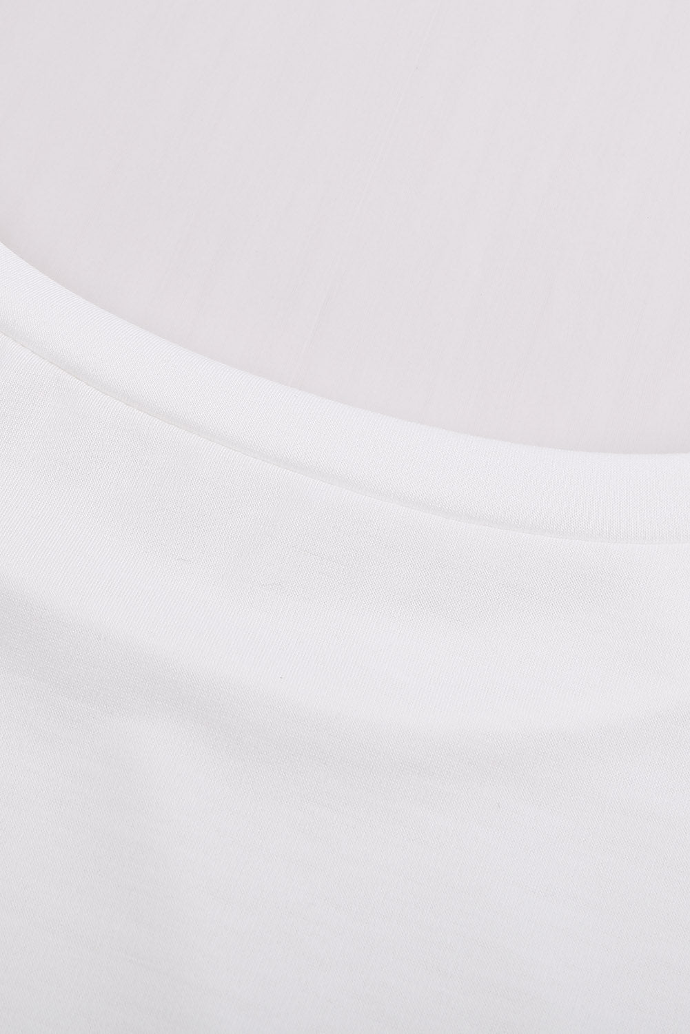 White Pocketed Tee With Side Slits | white