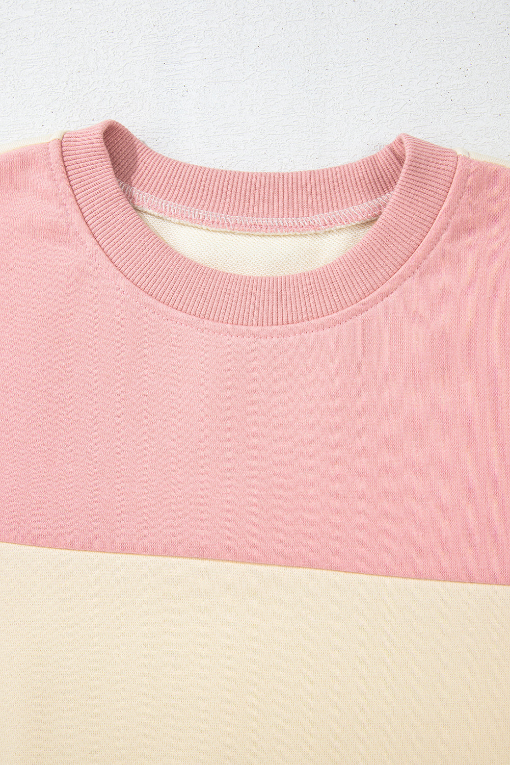 Colourblock Patchwork Drop Shoulder Sweatshirt | Meadow Mauve