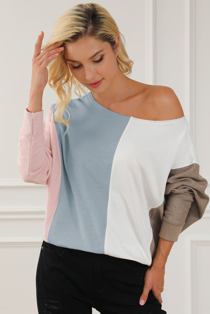 Colourblock Dolman Sleeve Sweatshirt | Multicolour