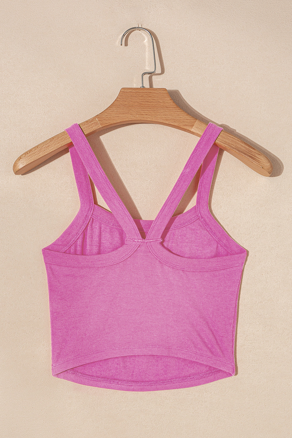 Athletic Ribbed Cropped Cami Top | Bonbon