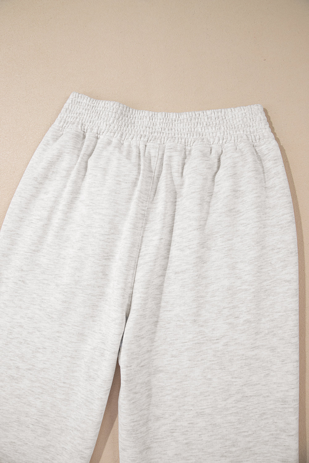 Cross-Waist Wide Leg Lounge Pants | Light Grey