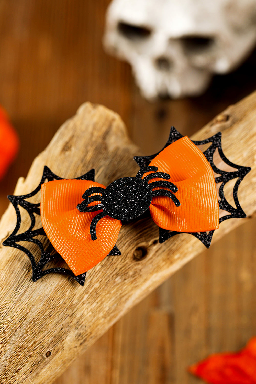 Spider Web Bowknot Halloween Hair Clip | Carrot