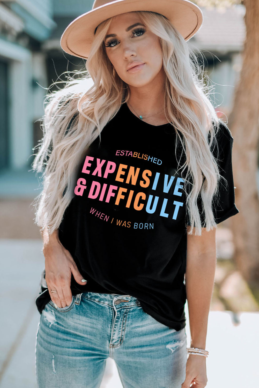 Expensive&Difficult Graphic Tee | Black