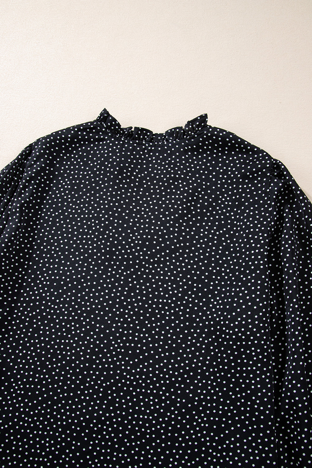 Plus Size Leopard Print Notch V Neck Blouse | Black