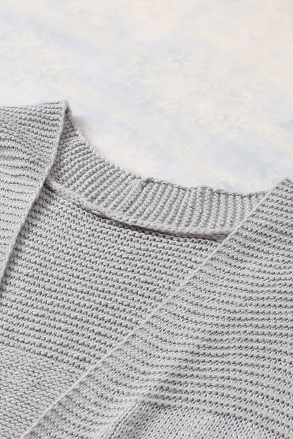 Basic Vest Cardigan Sweater | Gray