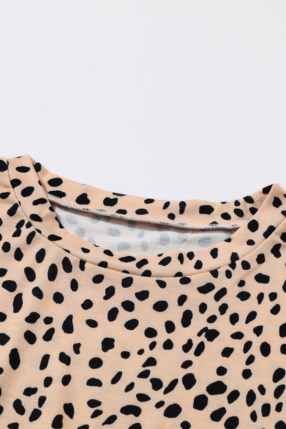 Long Sleeve Babydoll Dress | Leopard