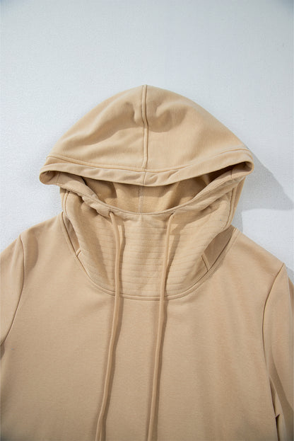 Zipped Pocket Cozy Drawstring Hoodie | Parchment