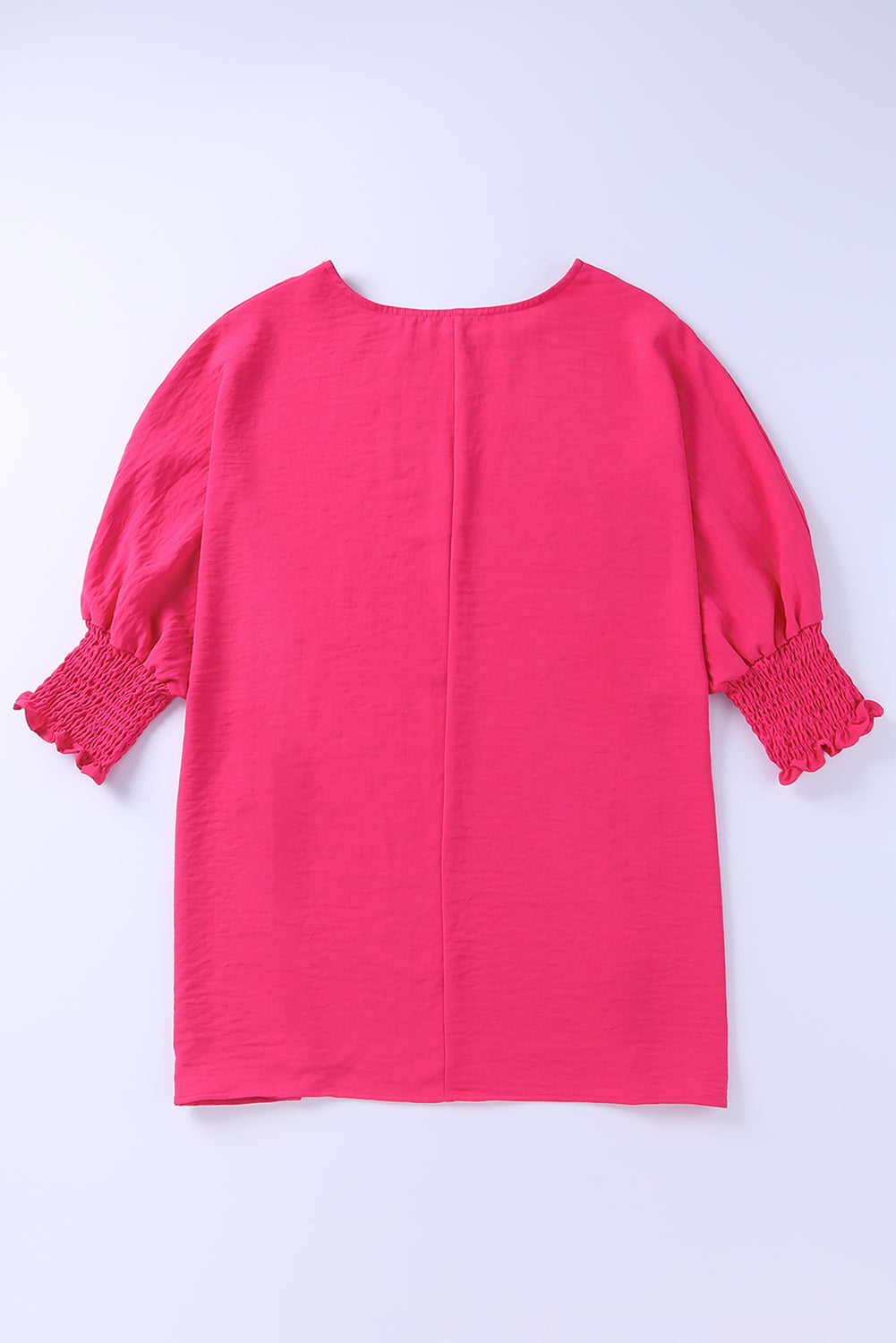 Smocked Wrist Shift Top | Rose