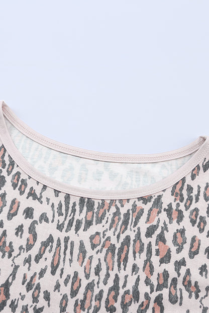 Animal Print Casual T-Shirt | Leopard