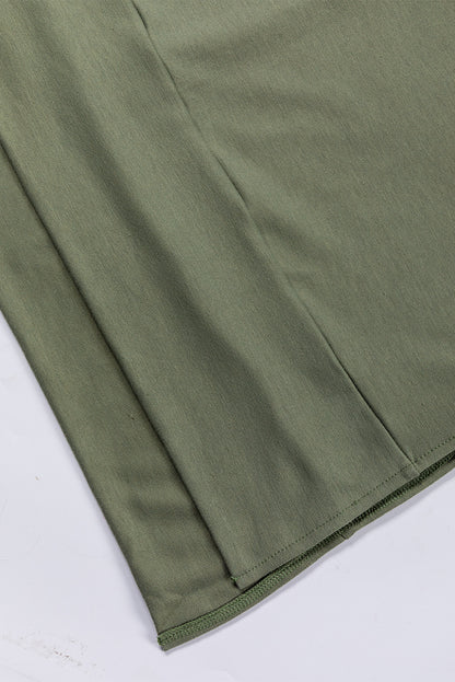 Cowl Neck Shift Tunic Top | Jungle Green