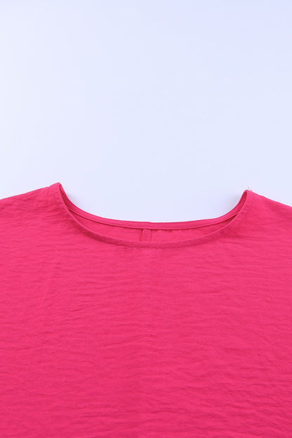 Smocked Wrist Shift Top | Rose