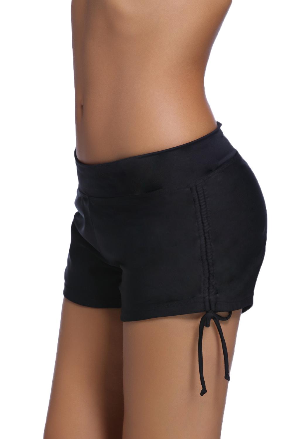 Ruched Side Swimsuit Bottom | Black