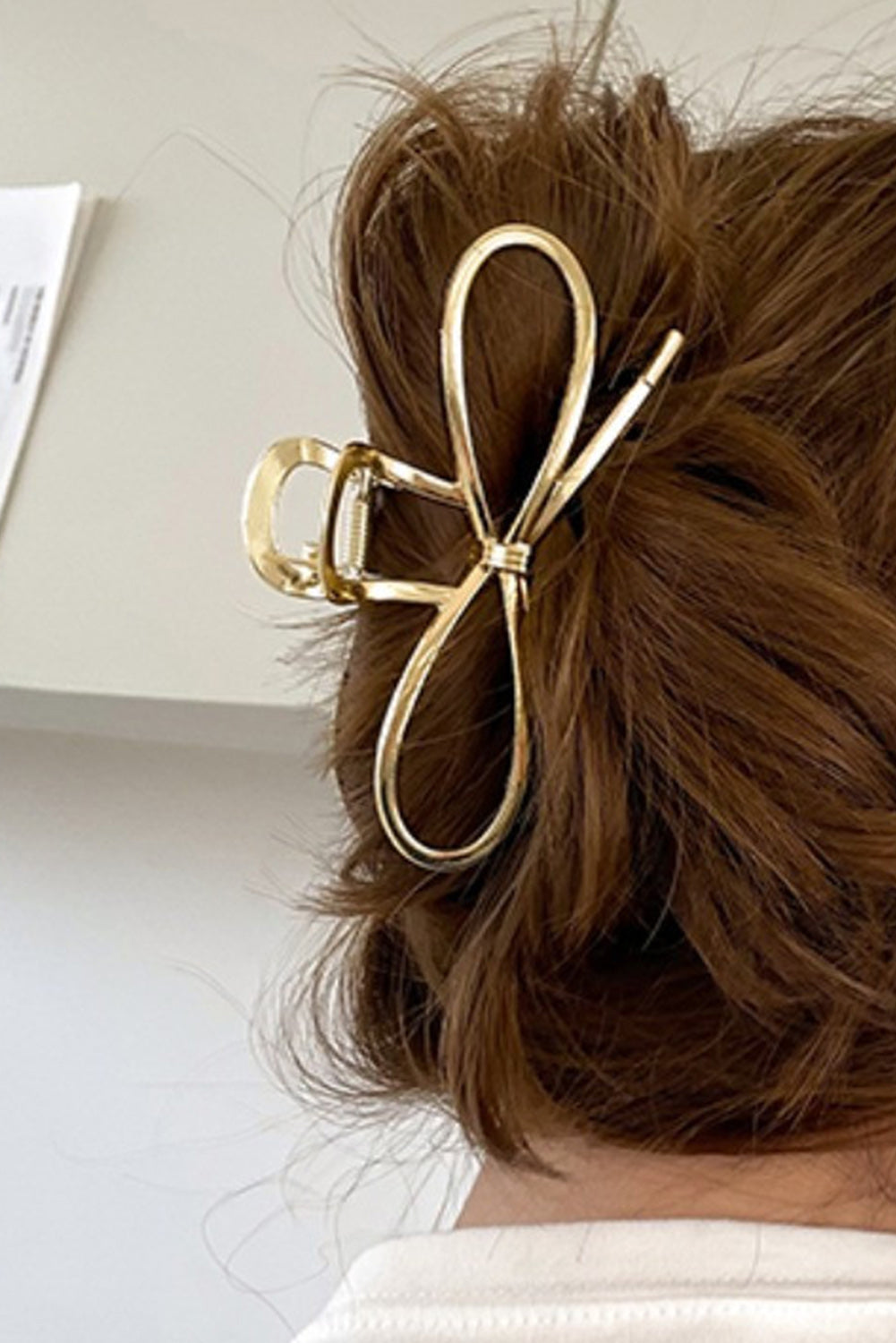 Bowknot Shape Claw Clip | Gold