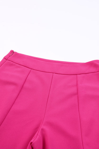 Split Hem High Waist Pants | Rose