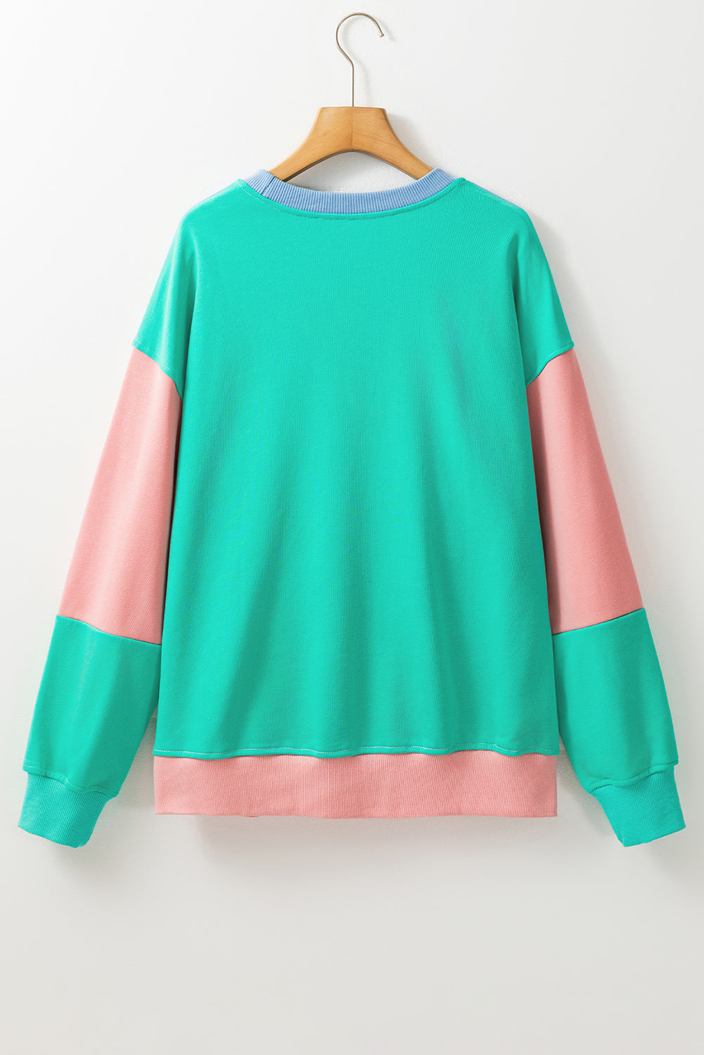 Colourblock Patchwork Drop Shoulder Sweatshirt | Blossom