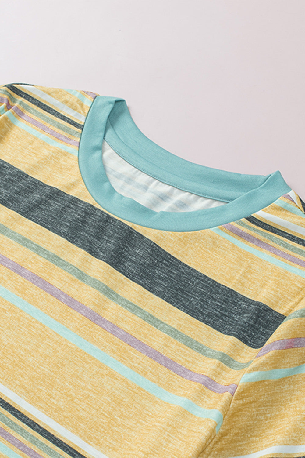 Multicolour s Crew Neck T Shirt | Stripe