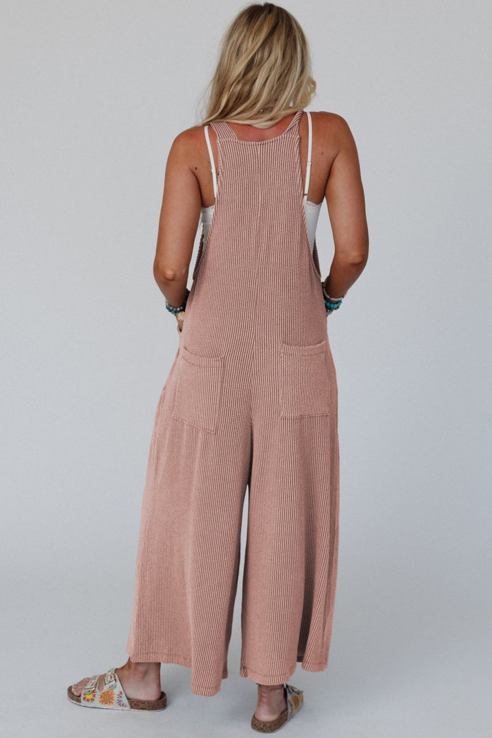 Dune Corded Adjustable Straps Wide Leg Loose Overall | DUNE