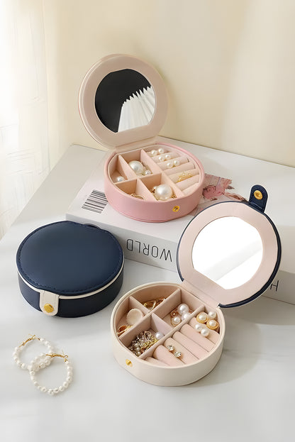 Jewelry Organizer Cases With Mirror | Sail Blue