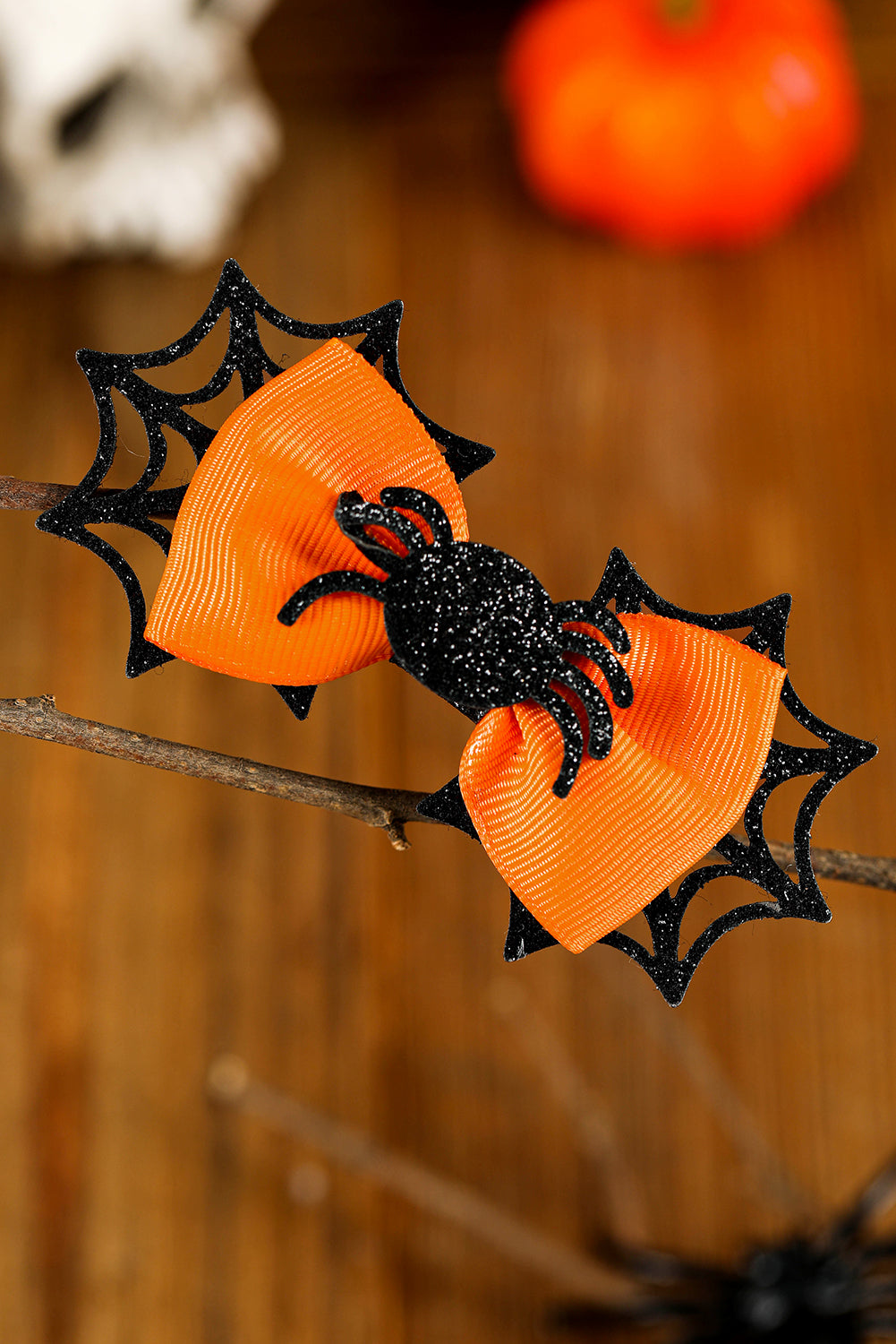 Spider Web Bowknot Halloween Hair Clip | Carrot